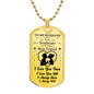 To my Husband - Love you - luxury Necklace For Husband