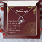 To my Future Wife - Most Beautiful Lady - Forever Love Gold Necklace