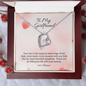 To my Girlfriend - Symphony - forever Love Gold Necklace for Women