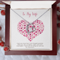 To my Wife - Being my Rock - Forever Love Gold Necklace for Women