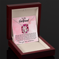 To Girlfriend from Boyfriend - Love you now and forever - Forever Love Gold Necklace for Women