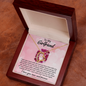 To Girlfriend from Boyfriend - Love you now and forever - Forever Love Gold Necklace for Women