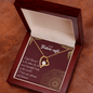 To my Future Wife - Most Beautiful Lady - Forever Love Gold Necklace