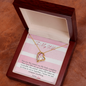 To Wife From Husband - Invincible - Forever Love Gold Necklace for Women