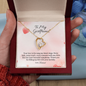 To my Girlfriend - Symphony - forever Love Gold Necklace for Women