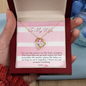 To Wife From Husband - Invincible - Forever Love Gold Necklace for Women