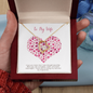 To my Wife - Being my Rock - Forever Love Gold Necklace for Women