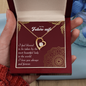 To my Future Wife - Most Beautiful Lady - Forever Love Gold Necklace
