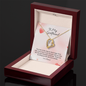To my Girlfriend - Symphony - forever Love Gold Necklace for Women