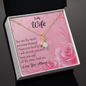 To my Wife - You Are My Treasure - Alluring Beauty Gold Necklace