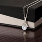 To my Wife - You Are My Treasure - Alluring Beauty Gold Necklace
