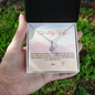 To My Wife - Depth of my Love - Alluring Beauty Gold Necklace for.Women