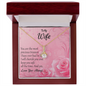 To my Wife - You Are My Treasure - Alluring Beauty Gold Necklace