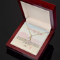 To My Wife - Depth of my Love - Alluring Beauty Gold Necklace for.Women