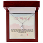 To My Wife - Depth of my Love - Alluring Beauty Gold Necklace for.Women