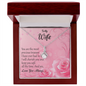 To my Wife - You Are My Treasure - Alluring Beauty Gold Necklace