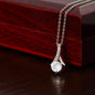 To my Wife - You Are My Treasure - Alluring Beauty Gold Necklace