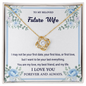 To my Future Wife - Last Everything - Love Knot Gold Necklace