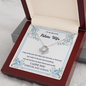 To my Future Wife - Last Everything - Love Knot Gold Necklace