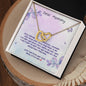 Dear Mommy - Can't Wait to Meet You - Interlocking Hearts Necklace