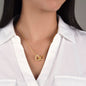 To My Amazing Wife - Best Friend - Interlocking Hearts Gold Necklace for Women