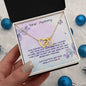 Dear Mommy - Can't Wait to Meet You - Interlocking Hearts Necklace