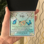 To my Wife - You are my Love Story - Interlocking Hearts Gold Necklace