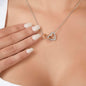 Dear Mommy - Can't Wait to Meet You - Interlocking Hearts Necklace
