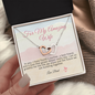 To My Amazing Wife - Best Friend - Interlocking Hearts Gold Necklace for Women