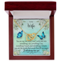 To my Wife - You are my Love Story - Interlocking Hearts Gold Necklace