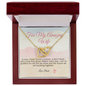 To My Amazing Wife - Best Friend - Interlocking Hearts Gold Necklace for Women