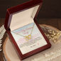 To My Amazing Wife - Best Friend - Interlocking Hearts Gold Necklace for Women