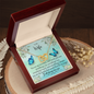 To my Wife - You are my Love Story - Interlocking Hearts Gold Necklace
