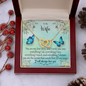 To my Wife - You are my Love Story - Interlocking Hearts Gold Necklace