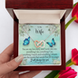 To my Wife - You are my Love Story - Interlocking Hearts Gold Necklace