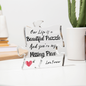 To My Future Wife - Missing Piece - Acrylic Sign Plaque in a shape of a puzzle