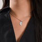 Dear Mommy - Little Roommate - Engraved Baby Feet Necklace with Birthstone