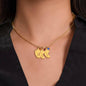 Dear Mommy - Little Roommate - Engraved Baby Feet Necklace with Birthstone