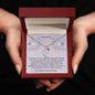 Dear Mommy - Little Roommate - Engraved Baby Feet Necklace with Birthstone