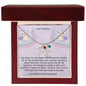 Dear Mommy - Little Roommate - Engraved Baby Feet Necklace with Birthstone
