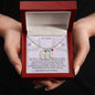 Dear Mommy - Little Roommate - Engraved Baby Feet Necklace with Birthstone