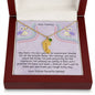 Dear Mommy - Little Roommate - Engraved Baby Feet Necklace with Birthstone