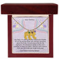 Dear Mommy - Little Roommate - Engraved Baby Feet Necklace with Birthstone