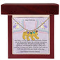 Dear Mommy - Little Roommate - Engraved Baby Feet Necklace with Birthstone
