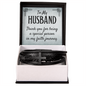 To my Husband - Thank you - Cross Leather Bracelet for Men