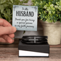 To my Husband - Thank you - Cross Leather Bracelet for Men