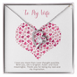 To my Wife - Being my Rock - Forever Love Gold Necklace for Women