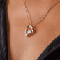 To my Future Wife - Most Beautiful Lady - Forever Love Gold Necklace