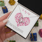 To my Wife - Being my Rock - Forever Love Gold Necklace for Women