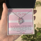 To Wife From Husband - Invincible - Forever Love Gold Necklace for Women